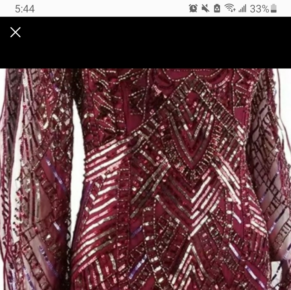 Aidan mattox ruby color with pink dress